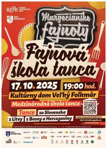 Fajnová škola tanca, Kultúrny dom Veľký Folkmar, 17.10.2025, 19:00 hod.