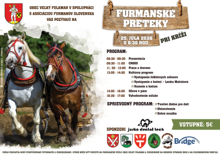 Plagát Furmanské preteky 2026 Plagát Furmanské preteky 2026