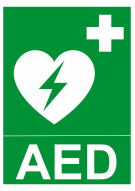 AED defibrilátor - budova Obecného úradu vo Veľkom Folkmari 1